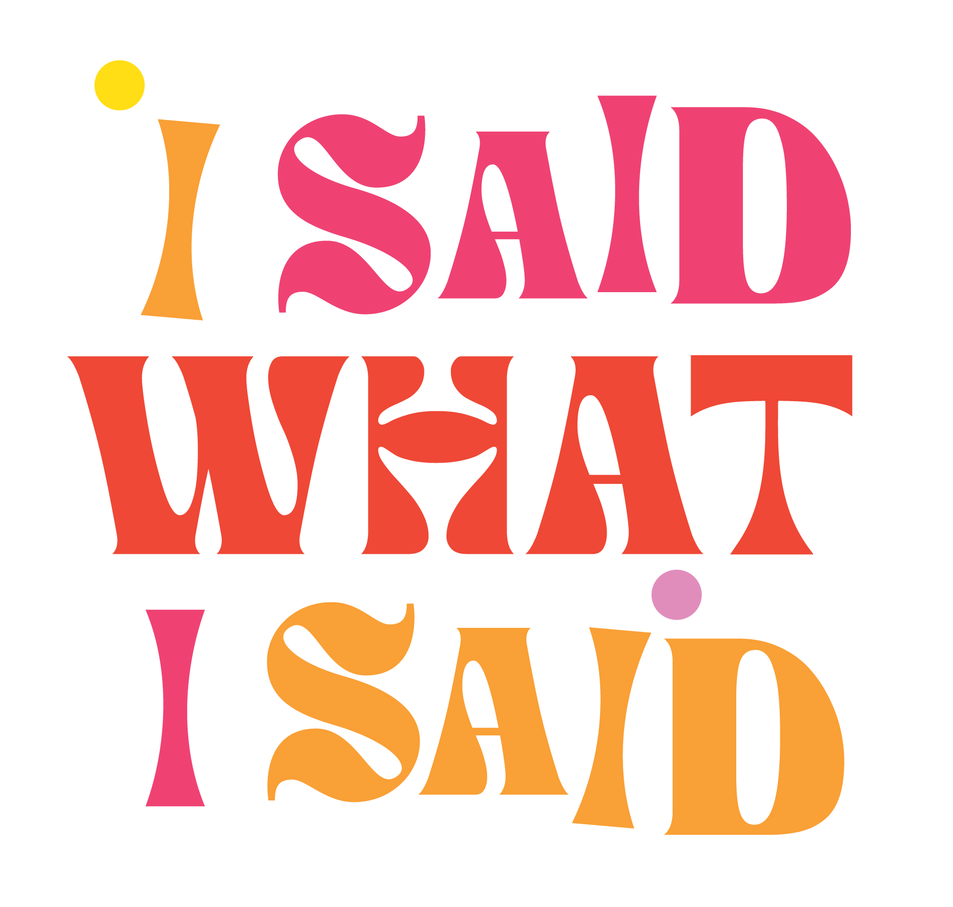 Home - I Said What I Said Podcast